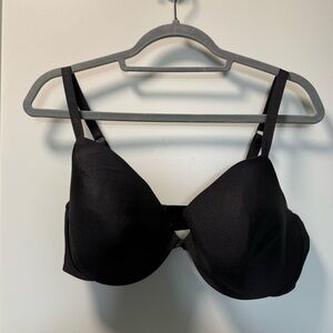 Victorias Secret Lightly‎ Lined Pushup Bra Black Classic Basic Bra 38DD